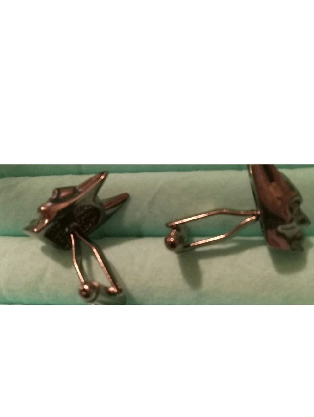 Men's Batman Head Cufflinks - Metallic Black